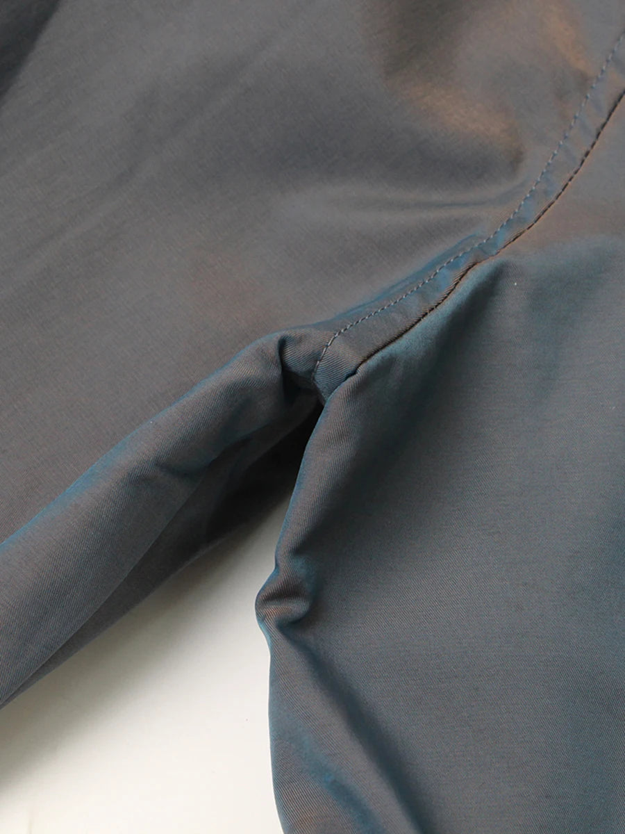 Color Spliced Buttons Temperament Trench Coat