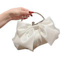 Satin Bow Evening Bags Clutch