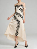 Spliced Lace Dresses