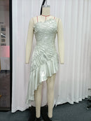 Spliced Folds Dresses