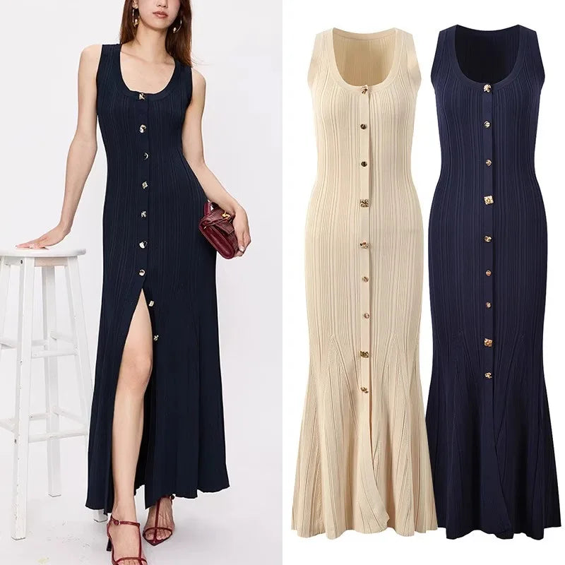 Sleeveless Knitted Dress
