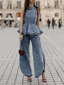 Denim Two Piece Sets