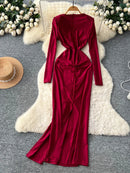 Spliced Bead Elegant Dresses