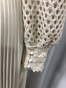 Hollow Out Spliced Embroidery Dresses
