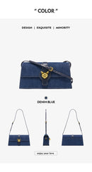 DENIM TRENDING SHOULDER CLUTCH