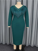 Plus Size DarkGreen Dress