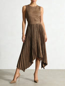 Khaki Loose Irregular Skirt (skirt only)