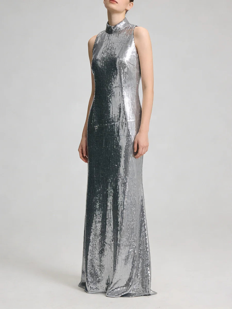 Spliced Sequins Dresses