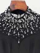 Solid Spliced Bead Dresses