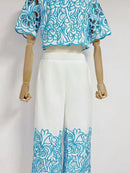 Hollow Out Casual Two Piece Set