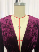 Solid Spliced Folds Dresses