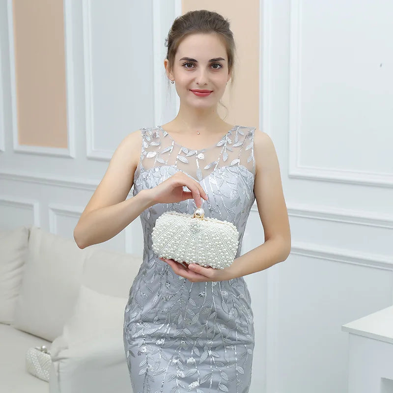 Elegant  Pearl Dinner Bag