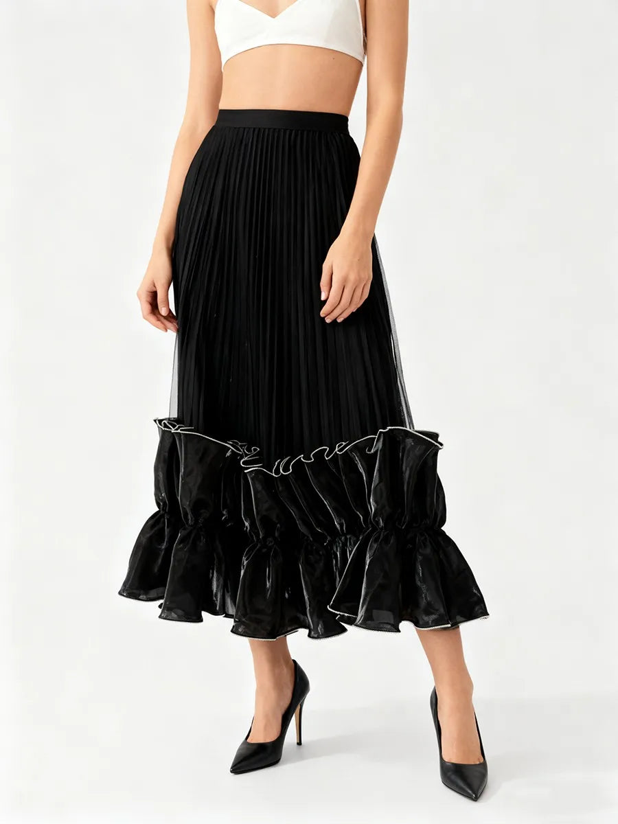Ruffles Mesh Skirts