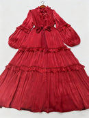 Ruffles Folds Dresses