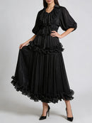 Spliced Folds Dresses
