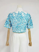 Hollow Out Casual Two Piece Set