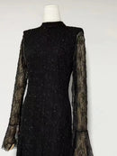 Long Sleeves Patchwork Dress