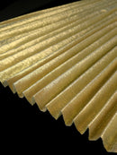 Shiny Gold Long Pleated Dress