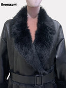 Long Oversized Black Soft Black Lamb Jacket