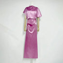 Spliced Folds Dresses