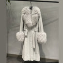 Genuine Fur Collar Coat