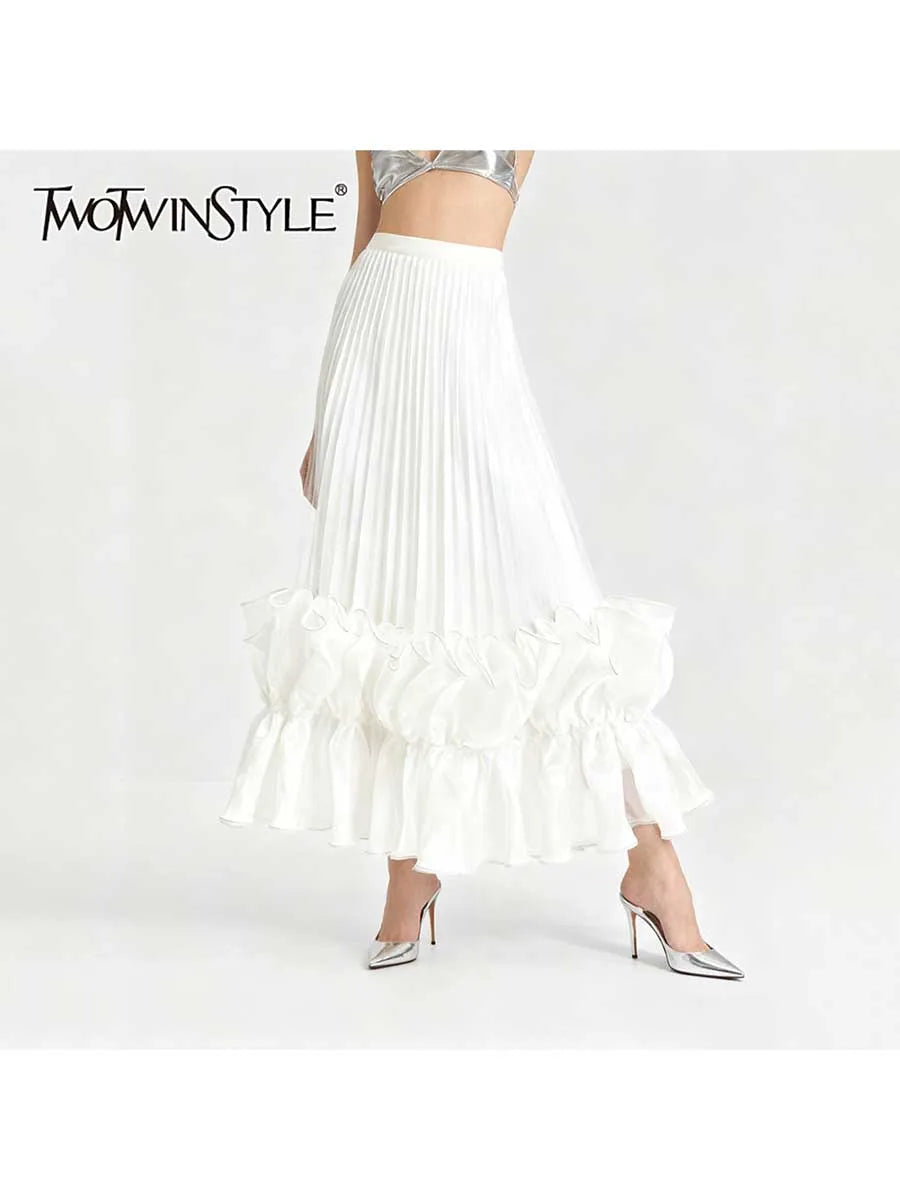 Ruffles Mesh Skirts