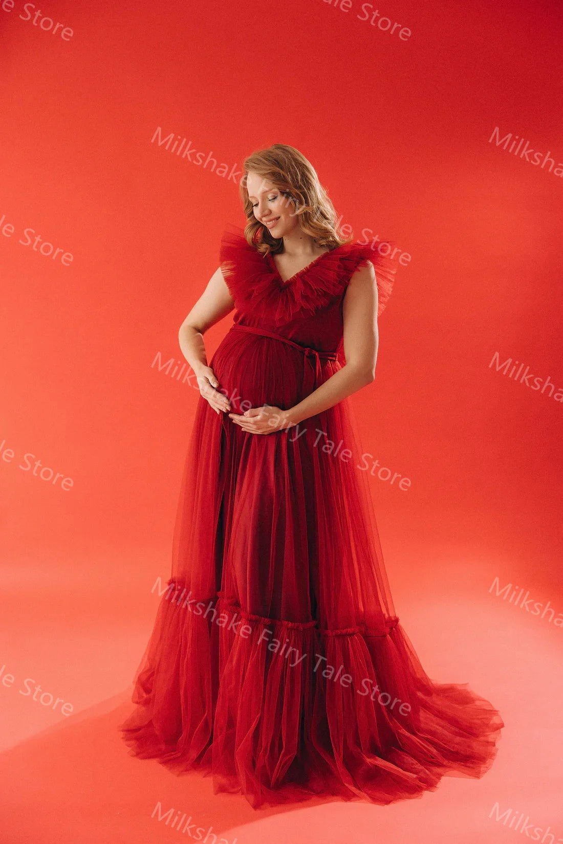 Photo Tulle Sleeveless Dresses