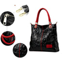 Letter Embossed Tote Bag