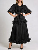 Spliced Folds Dresses