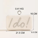 I Do Letter Evening Bag