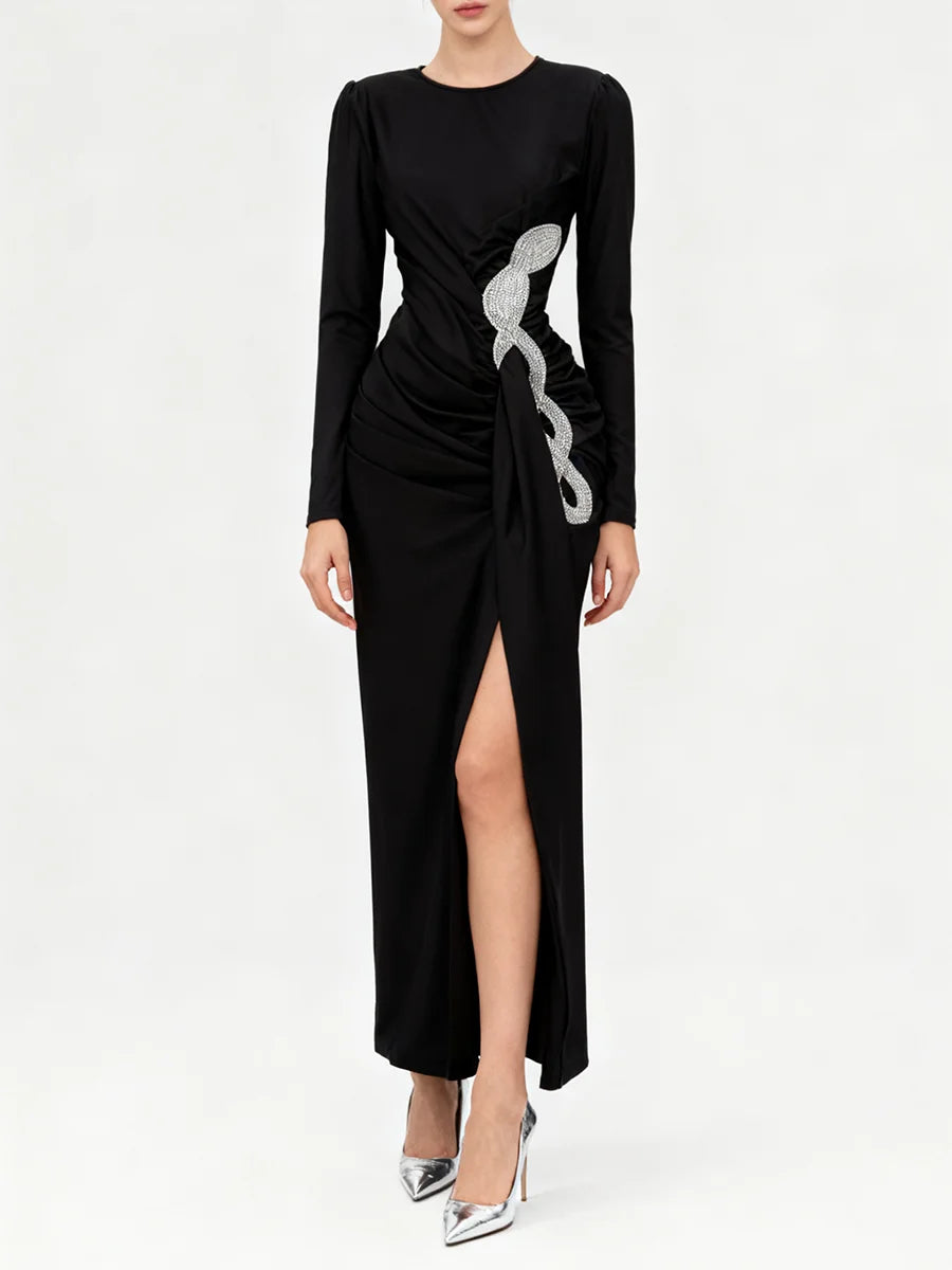 Spliced Bead Elegant Dresses