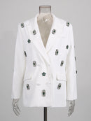 Spliced Bead Luxurious Blazers