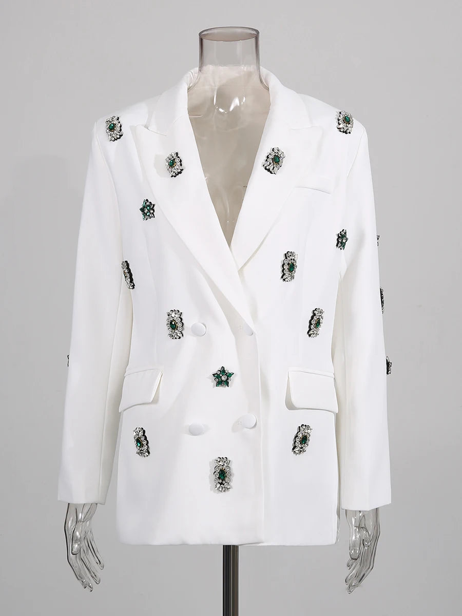 Spliced Bead Luxurious Blazers