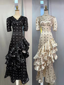 Hit Color Dot Dresses