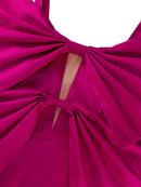 Plus Size Shiny Fuchsia Dress