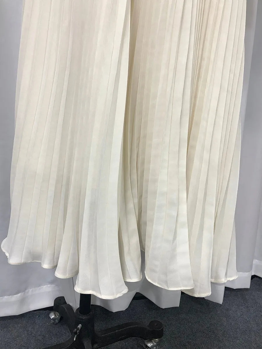 Hollow Out Spliced Embroidery Dresses