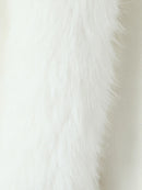 Solid Loose Spliced Fluff Elegant Jackets