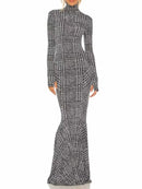 Spliced Plaid Fashion Dresses