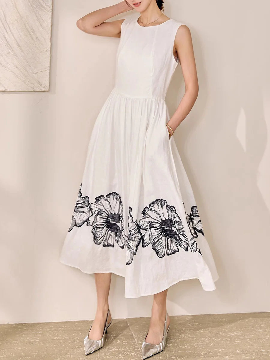 Hit Color Printed Dresses
