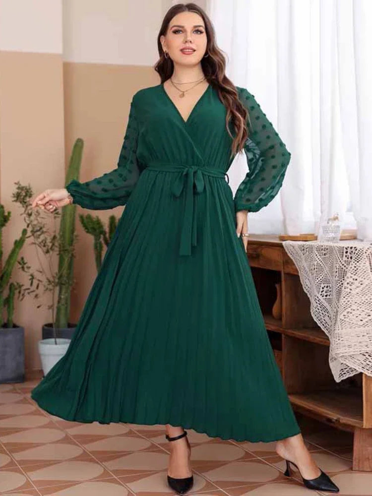 Plus Size Green Dress