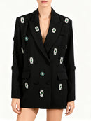 Spliced Bead Luxurious Blazers