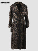 Extra Long Oversized Leopard Print Coat