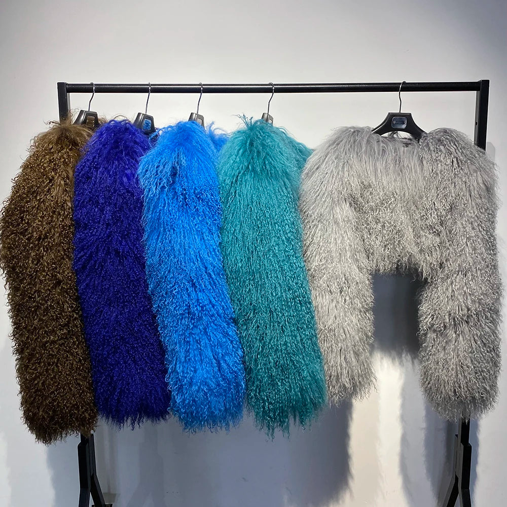 Plus Size Shaggy Coat