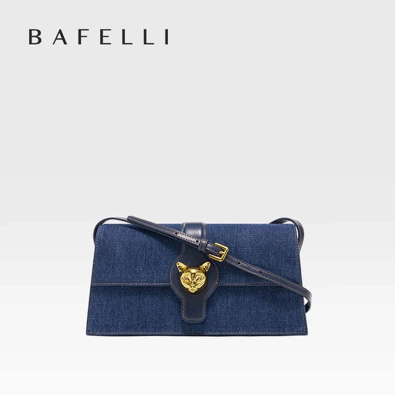 DENIM TRENDING SHOULDER CLUTCH