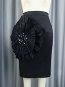 Plus Size  Flower Appliqués  Skirts