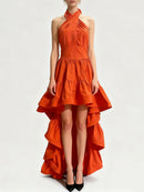 Patchwork Ruffles Dress