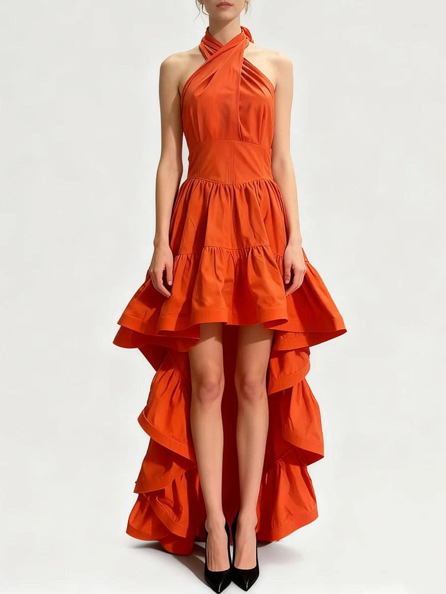 Patchwork Ruffles Dress