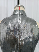 Spliced Sequins Dresses