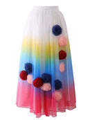 Spliced Diamonds Appliqués Dress