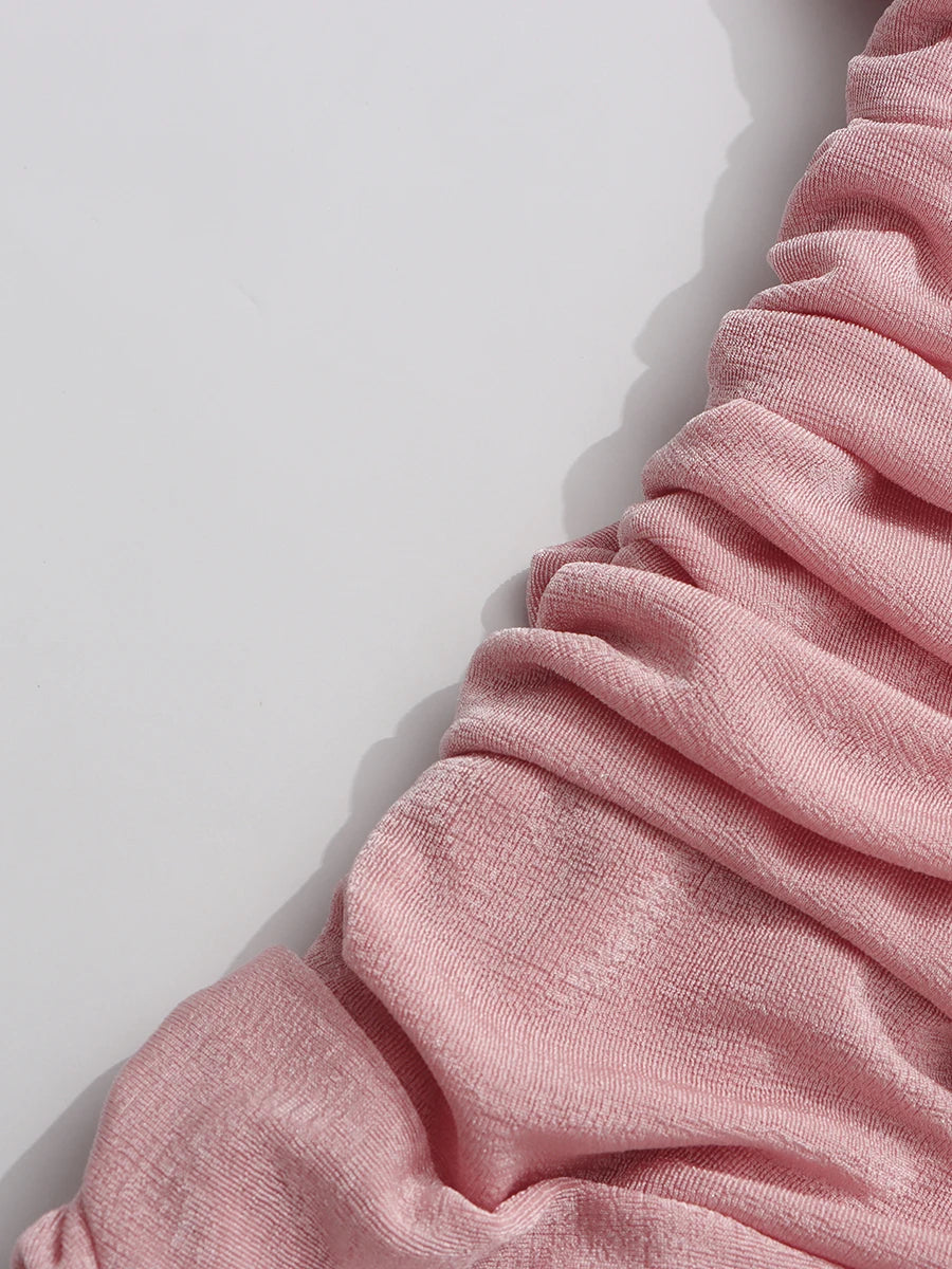 Slimming Spliced Folds Dresses